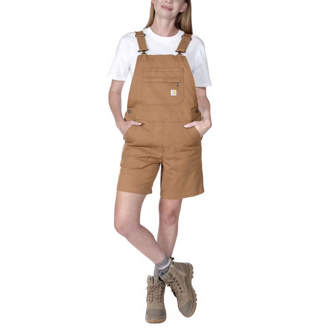 Carhartt Relaxed Fit Canvas kort buksedragt til kvinder 