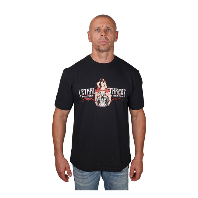 Lethal Threat Evil Iron speed shop T-shirt