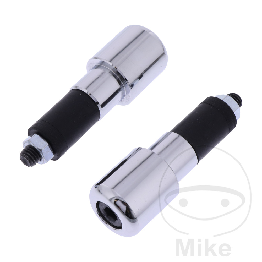 BAR ENDS STEEL CHROME JMP17 mm