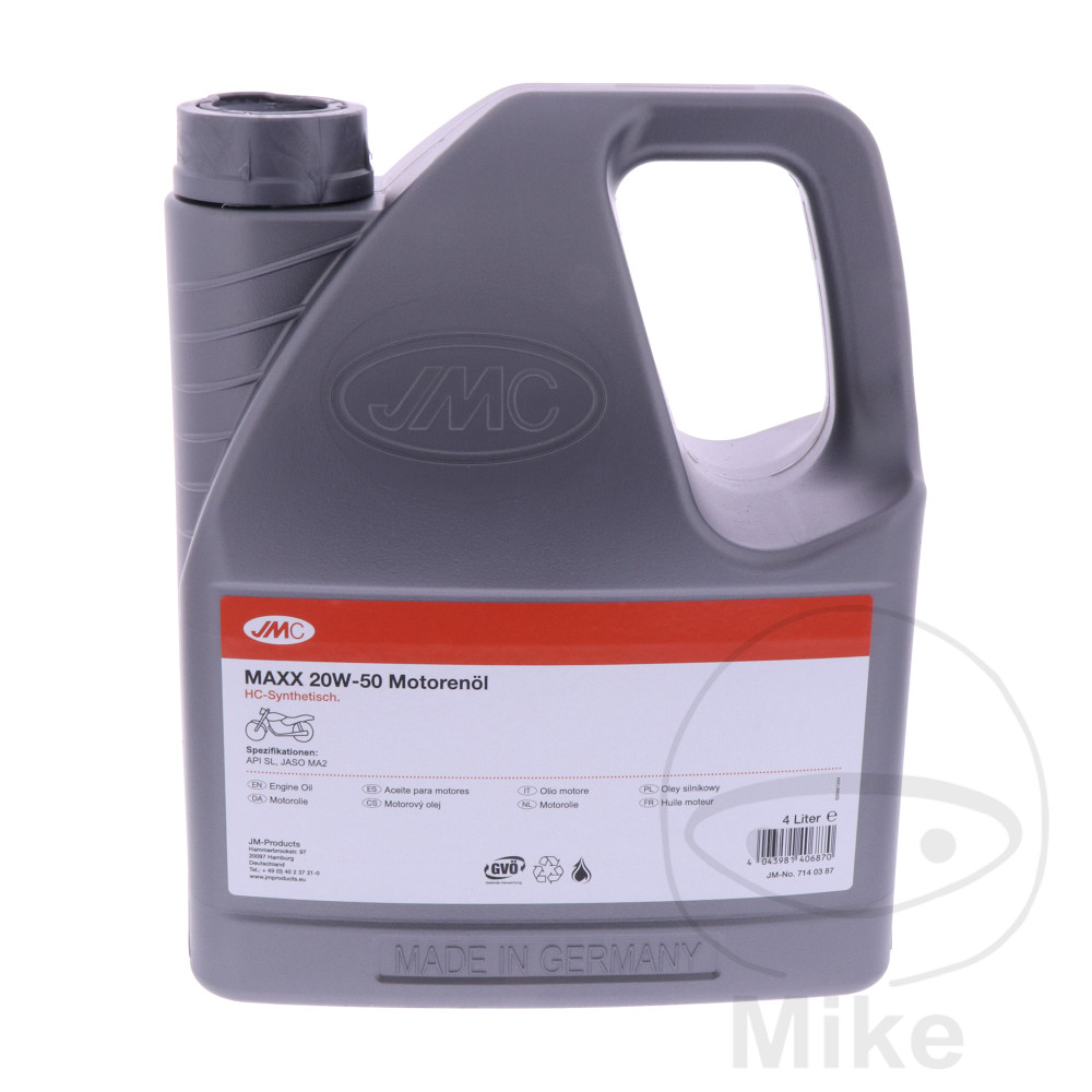 MOTOROLIE   20W50 4-STROKE 4L JMCMAXX SEMI-SYTHETIC