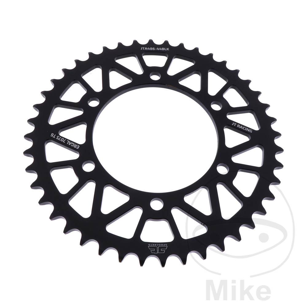 BAGTANDHJUL ALUMINIUM 44 STR. 520 BLACKJT  INDVENDIG DIAMETER 110 BOLT AFSTAND 130