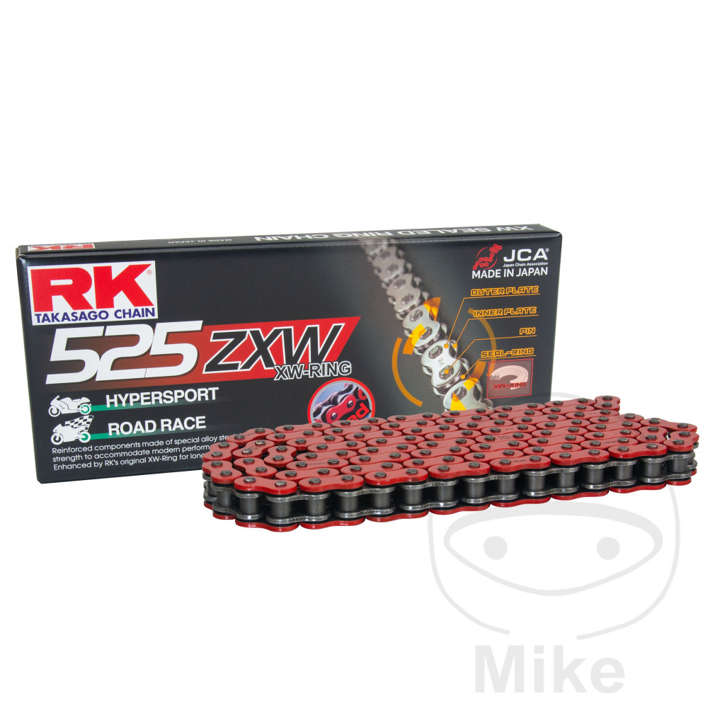 RK XW-RING CHAIN RED 525ZXW/108Åben 