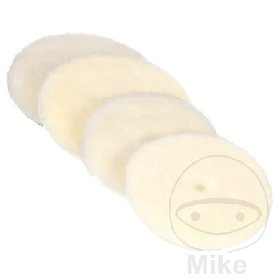 POLIERPAD 130MM 2 PIECEM POLIERFELL MEDIUM WHITE