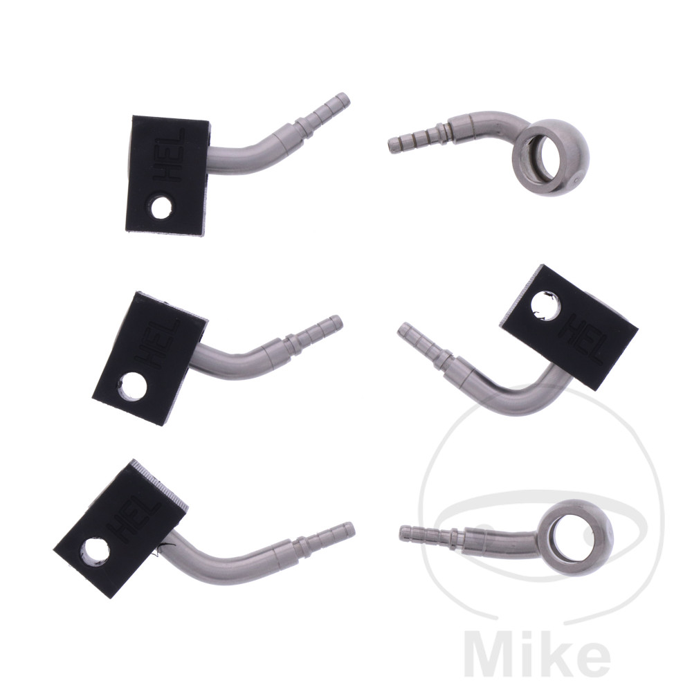 BREMSESLANGESÆT 3 STK STÅLARMERET SØLV