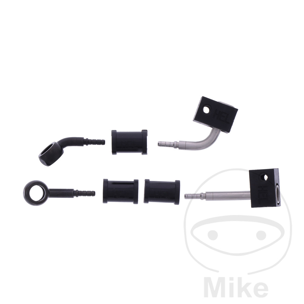 BREMSESLANGESÆT 2 STK STÅLARMERET SORT