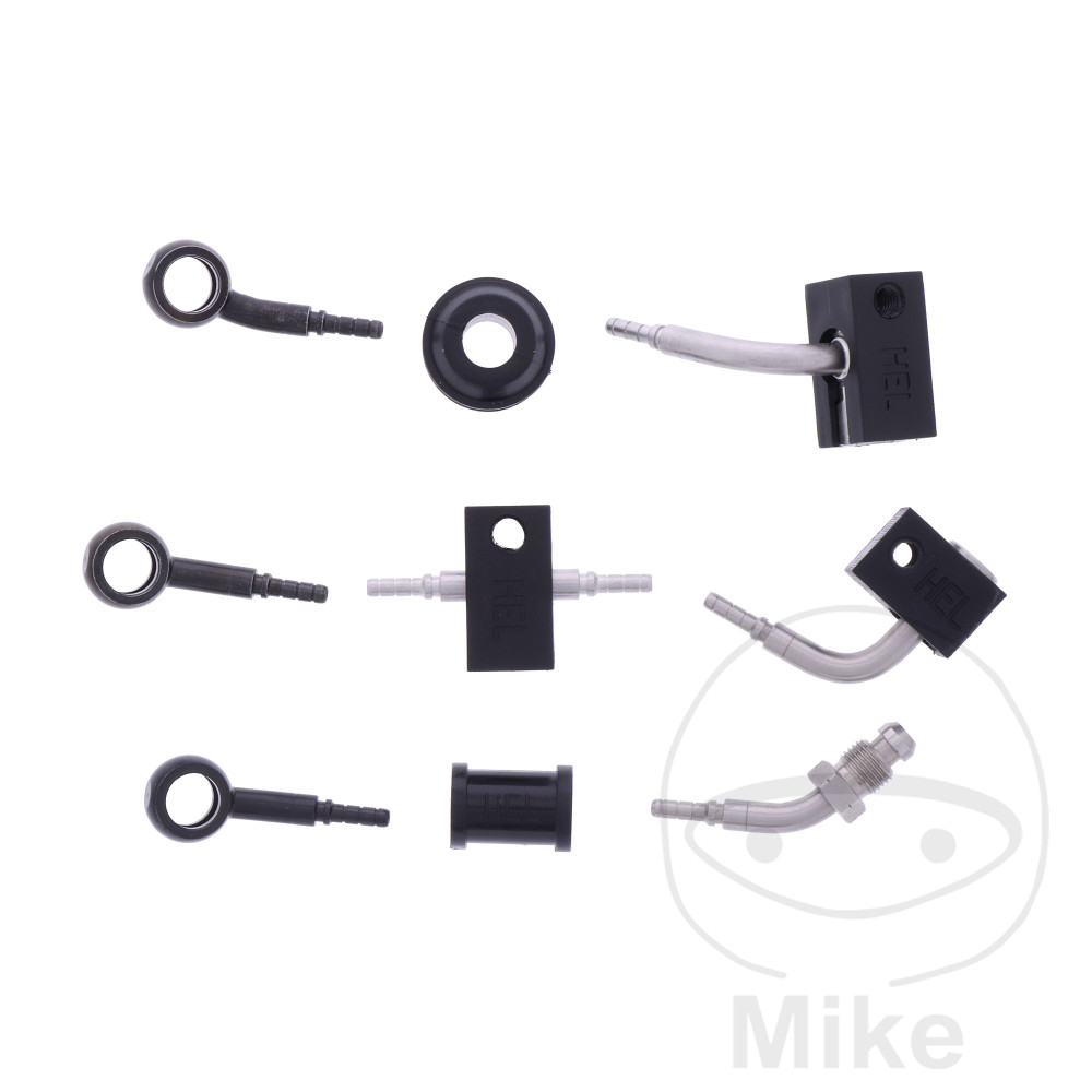 BREMSESLANGESÆT 4 STK STÅLARMERET SORT