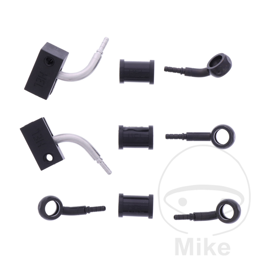 BREMSESLANGESÆT 3 STK STÅLARMERET SORT