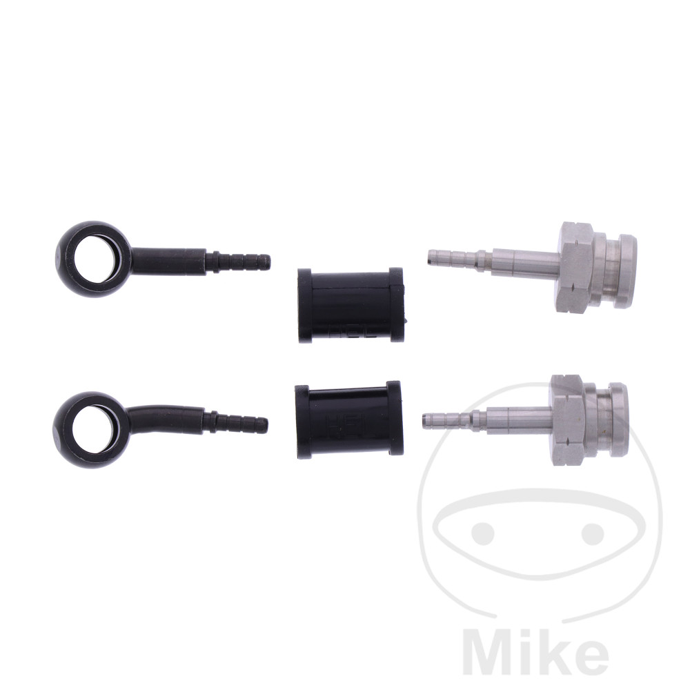 BREMSESLANGESÆT 2 STK STÅLARMERET SORT