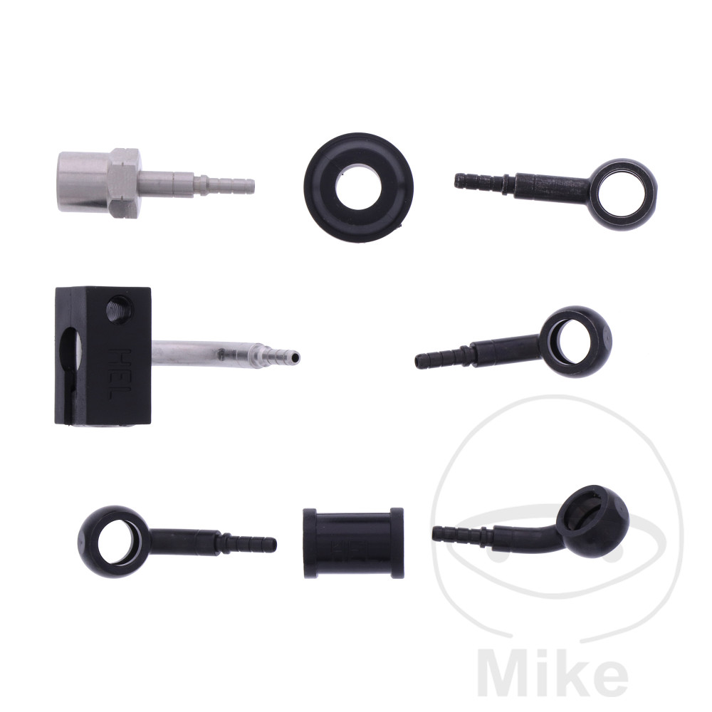 BREMSESLANGESÆT 3 STK STÅLARMERET SORT