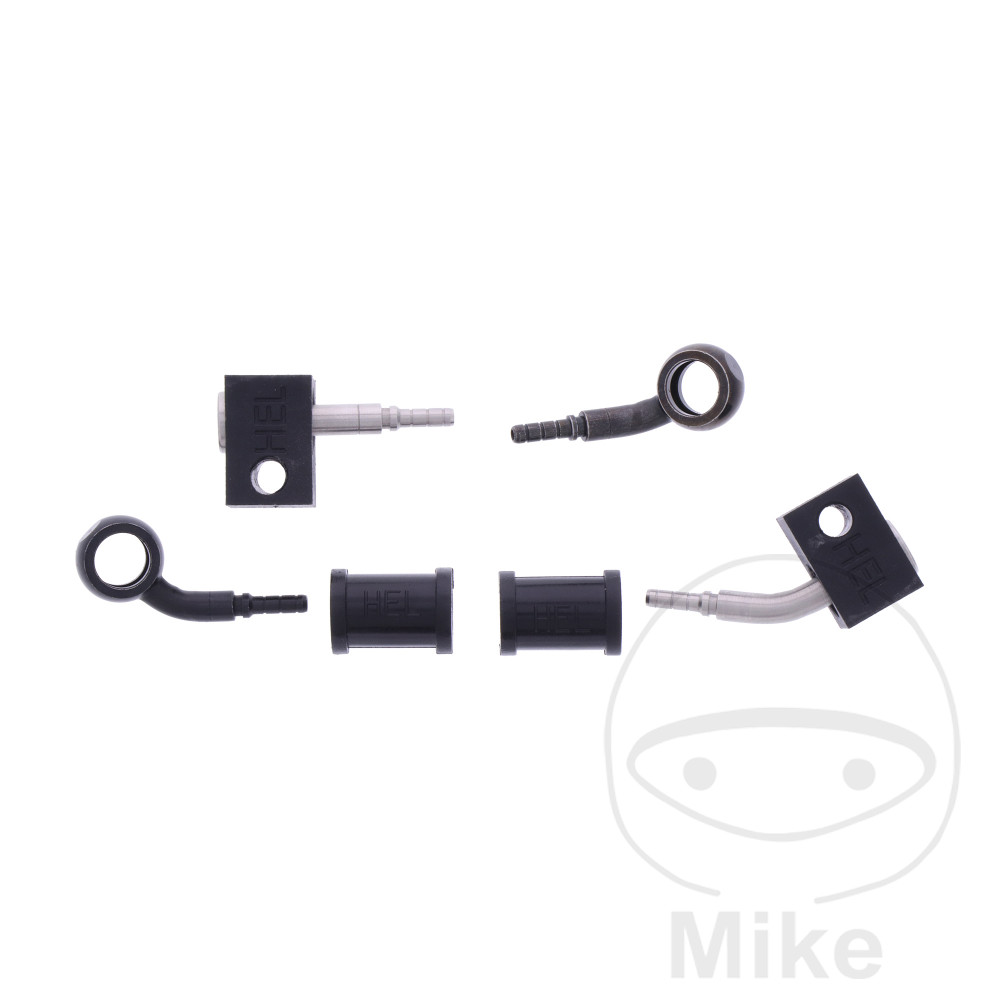 BREMSESLANGESÆT 2 STK STÅLARMERET SORT