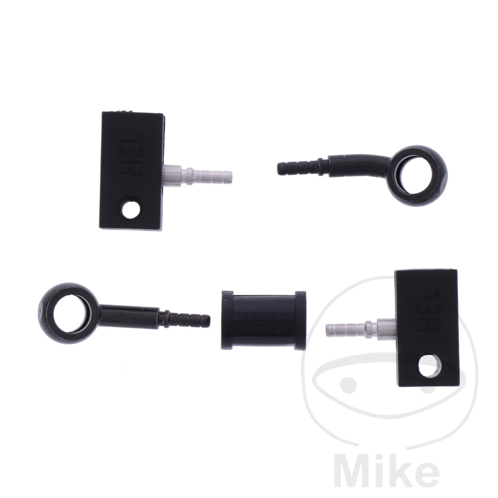 BREMSESLANGESÆT 2 STK STÅLARMERET SORT