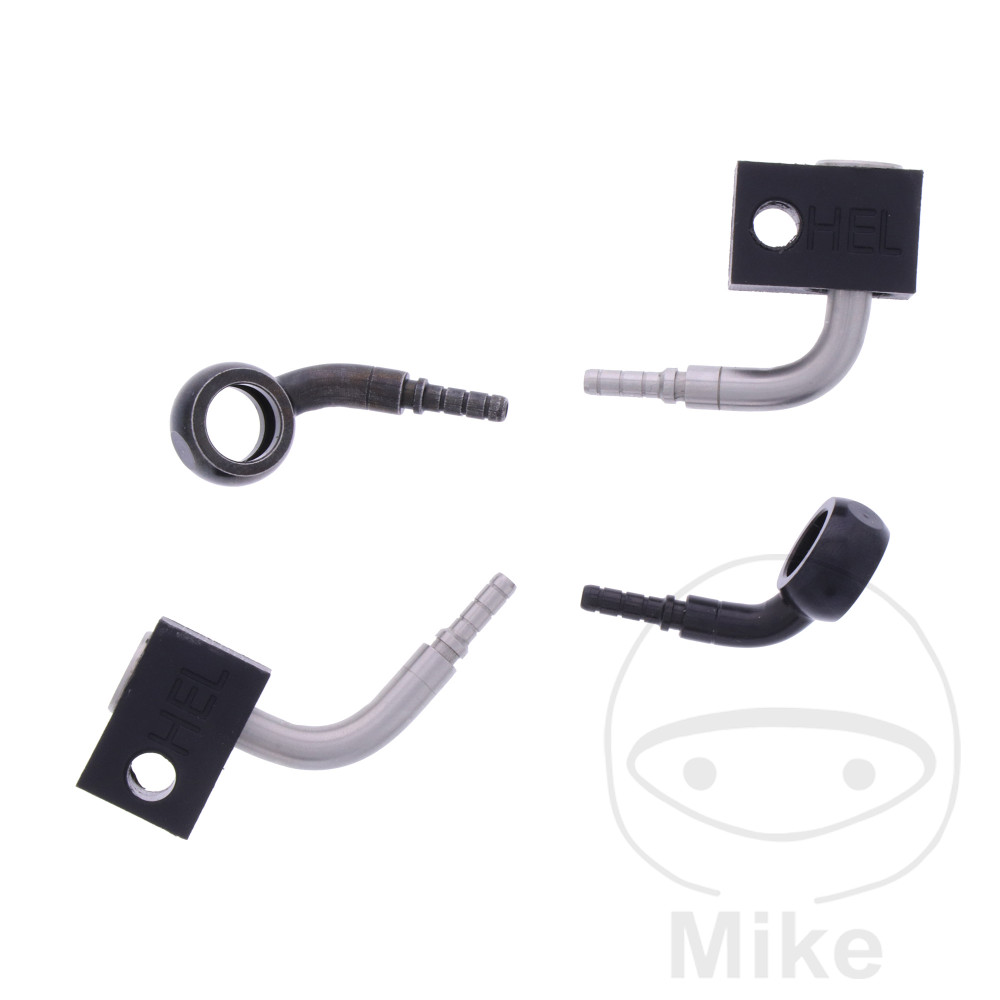 BREMSESLANGESÆT 2 STK STÅLARMERET SORT