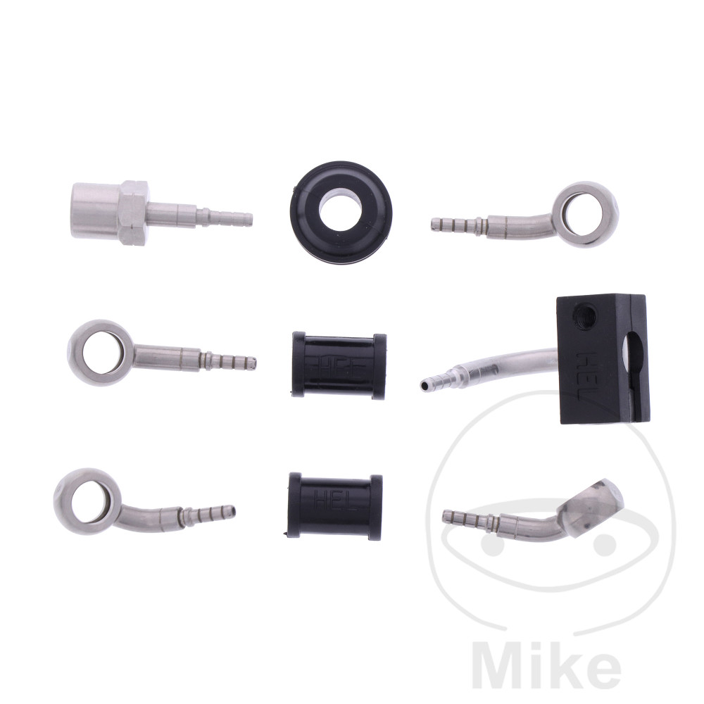 BREMSESLANGESÆT 3 STK STÅLARMERET SØLV