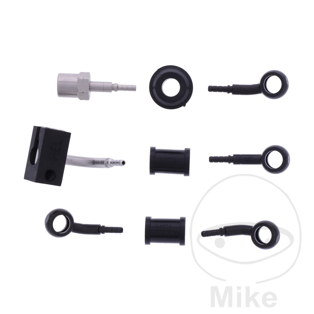 BREMSESLANGESÆT 3 STK STÅLARMERET SORT