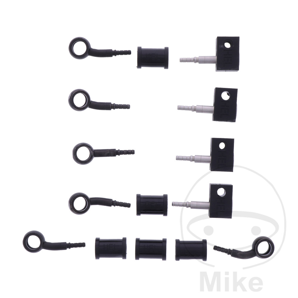 BREMSESLANGESÆT 5 STK STÅLARMERET SORT 