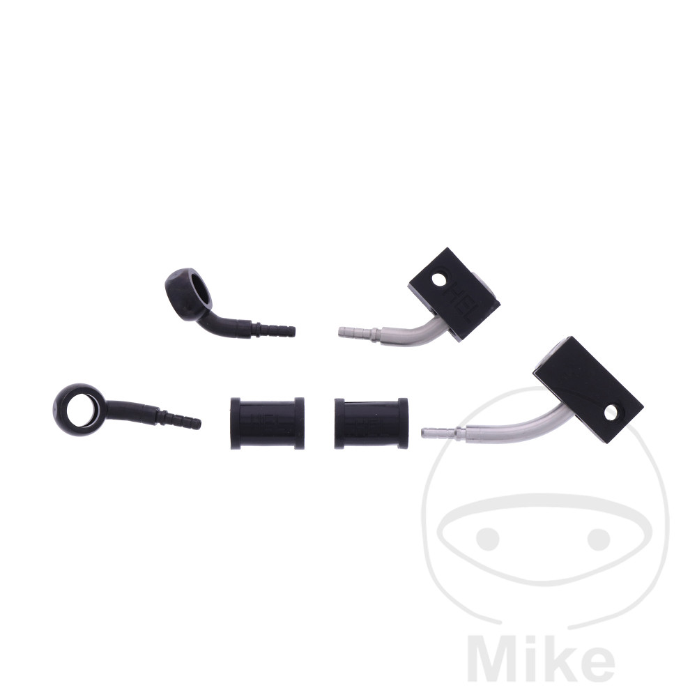 BREMSESLANGESÆT 2 STK STÅLARMERET SORT