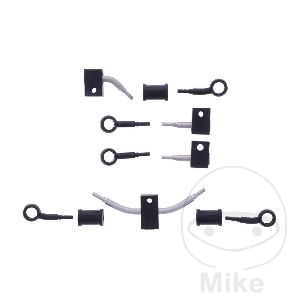 BREMSESLANGESÆT 5 STK STÅLARMERET SORT 