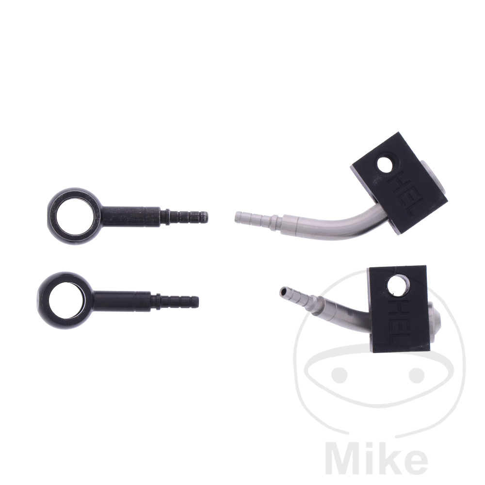 BREMSESLANGESÆT 2 STK STÅLARMERET SORT