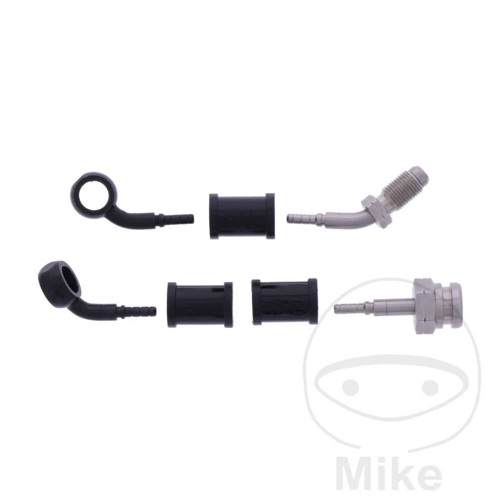 BREMSESLANGESÆT 2 STK STÅLARMERET SORT