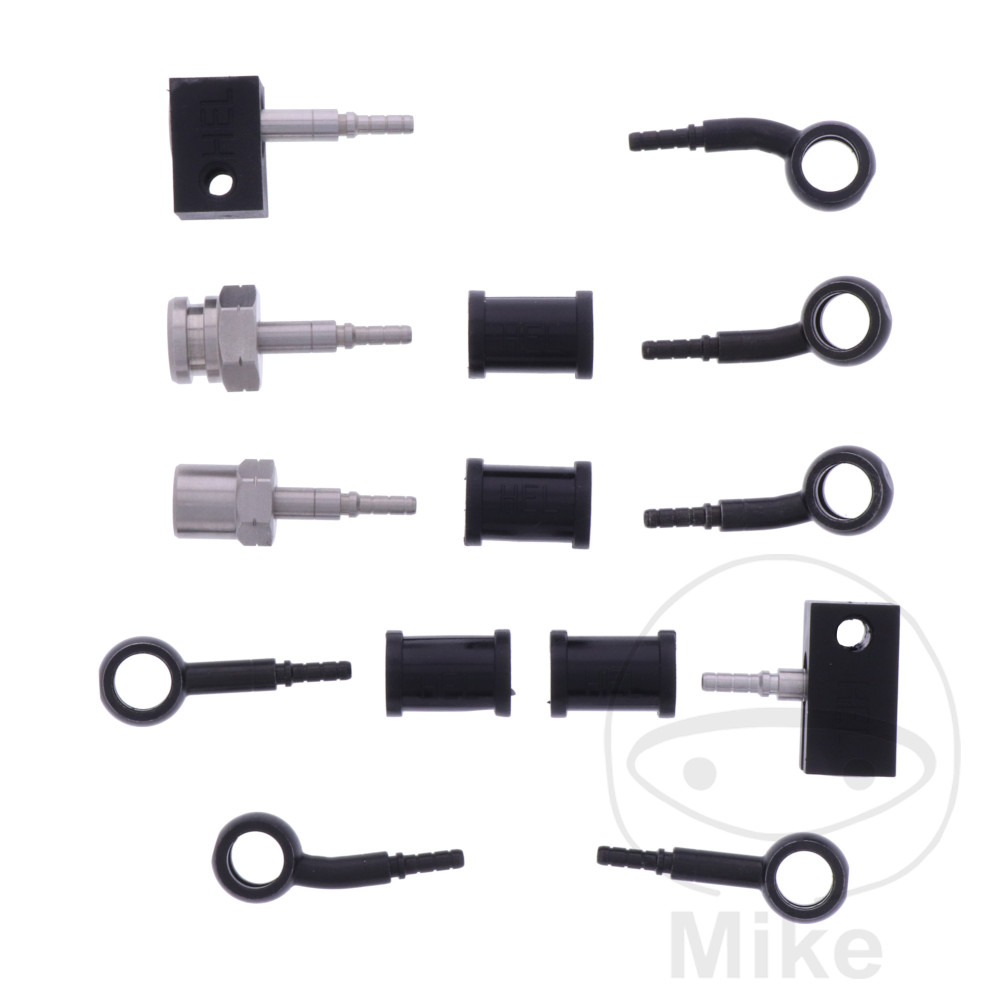 BREMSESLANGESÆT 5 STK STÅLARMERET SORT 