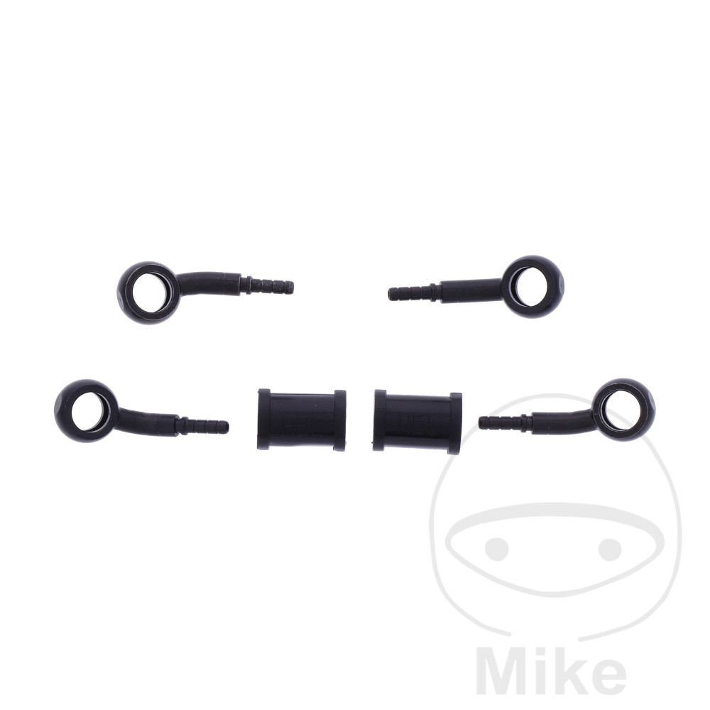 BREMSESLANGESÆT 2 STK STÅLARMERET SORT