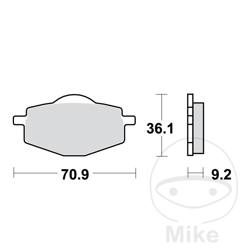 BREMSEKLODSER  lucas standard /7630046