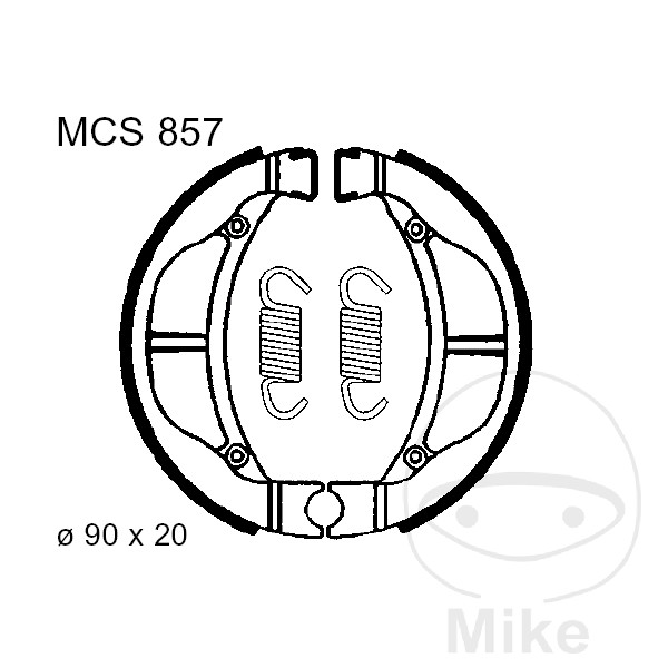 TRW BREMSEBAKKER MED FJEDRE 
