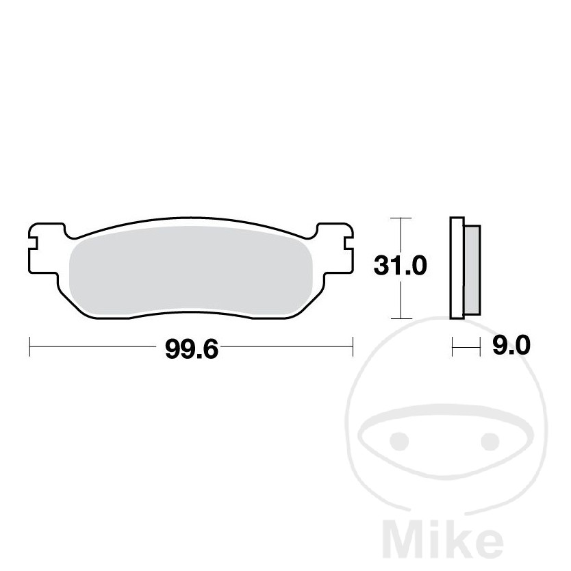 BREMSEKLODSER  SINTERED REAR SH TRW