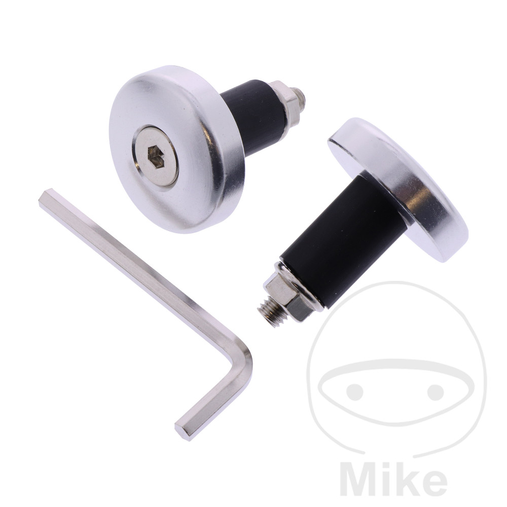 HANDELBAR ENDS ALUMINIUM JMPSILVER 13MM