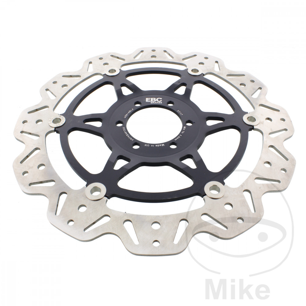 BREMSE SKIVE VEE FRONT EBCVEE ROTOR BLACK