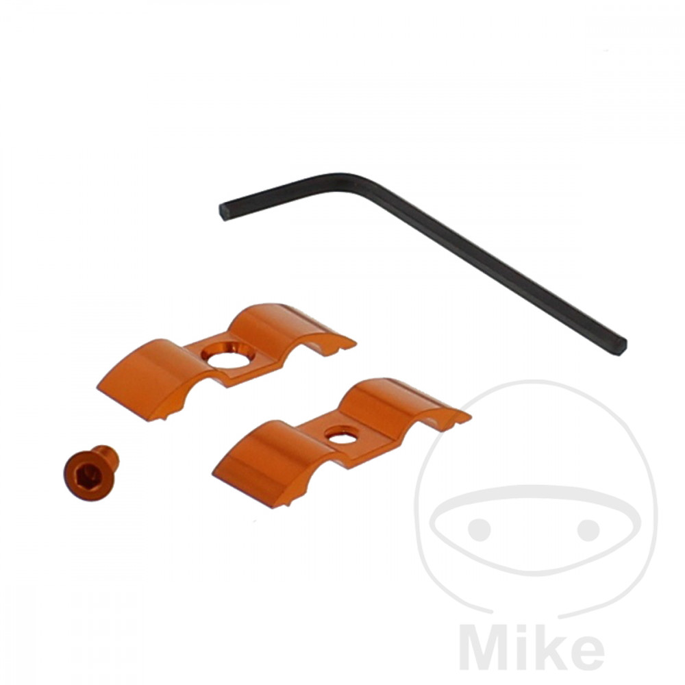 BREMSESLANGEHOLDER JMP BOLT7MM 2-WAY  ALU ORANGE 
