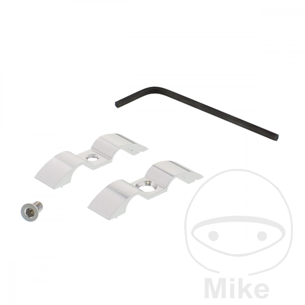 BREMSESLANGEHOLDER JMP BOLT9MM 2-WAY  ALU SØLV 