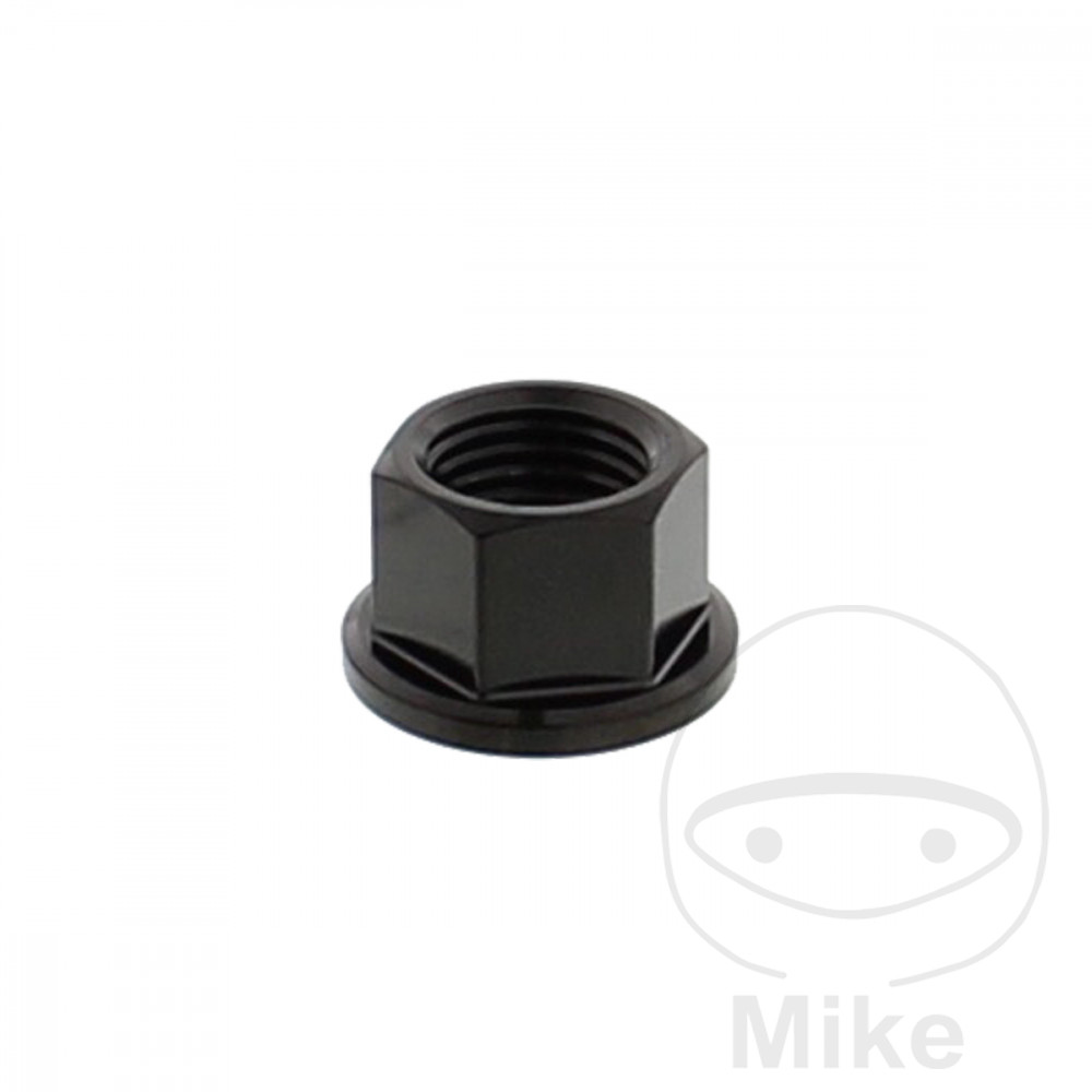 SPROCKET NUTM12X1.25MM STAINLESS V4A BLACK