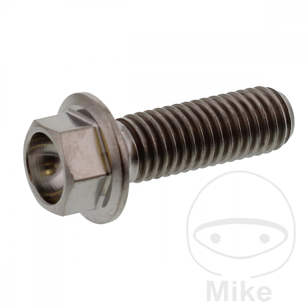 HEX BOLT JMPM8X1.25 25MM TITANIUM