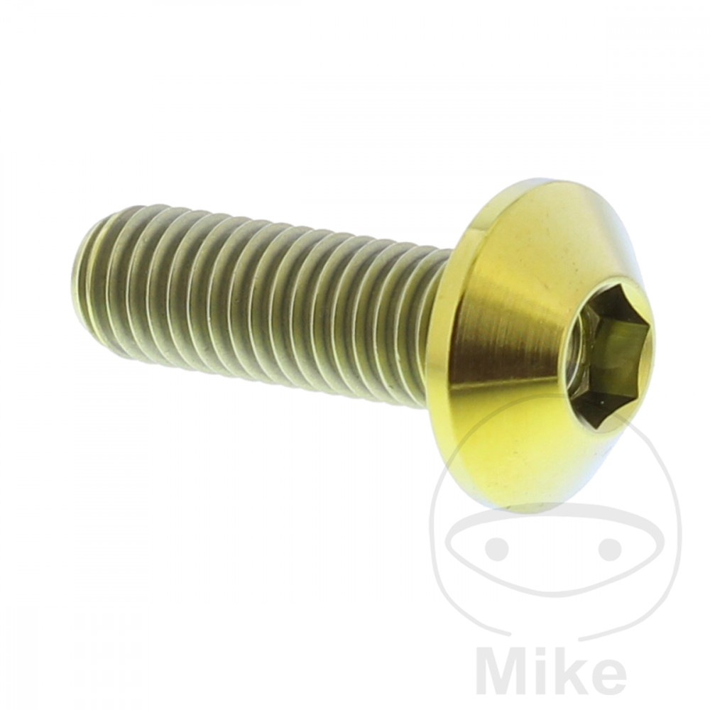 BREMSESKIVE BOLT  JMP BOLTM8X1.25MM 25MM TITAN GOLD
