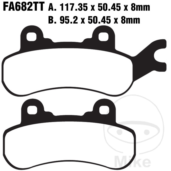 BREMSEKLODSER  STANDARD  EBC FA682TT