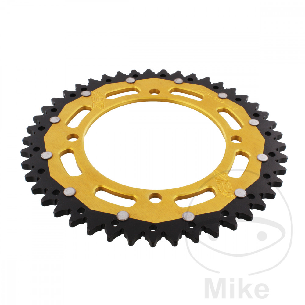 BAGTANDHJUL DUAL 45 STR. 520 GOLDZF  INDVENDIG DIAMETER 125 BOLT AFSTAND 145