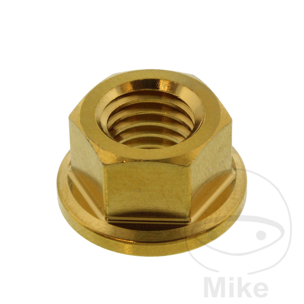 MØTRIK TIL BAGTANDHJUL M10X1.5MM STAINLESS STEEL A4 GOLD