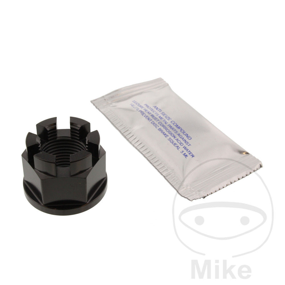 MØTRIK TIL AKSEL M18X1.5MM STAINLESS STEEL A4 BLACK