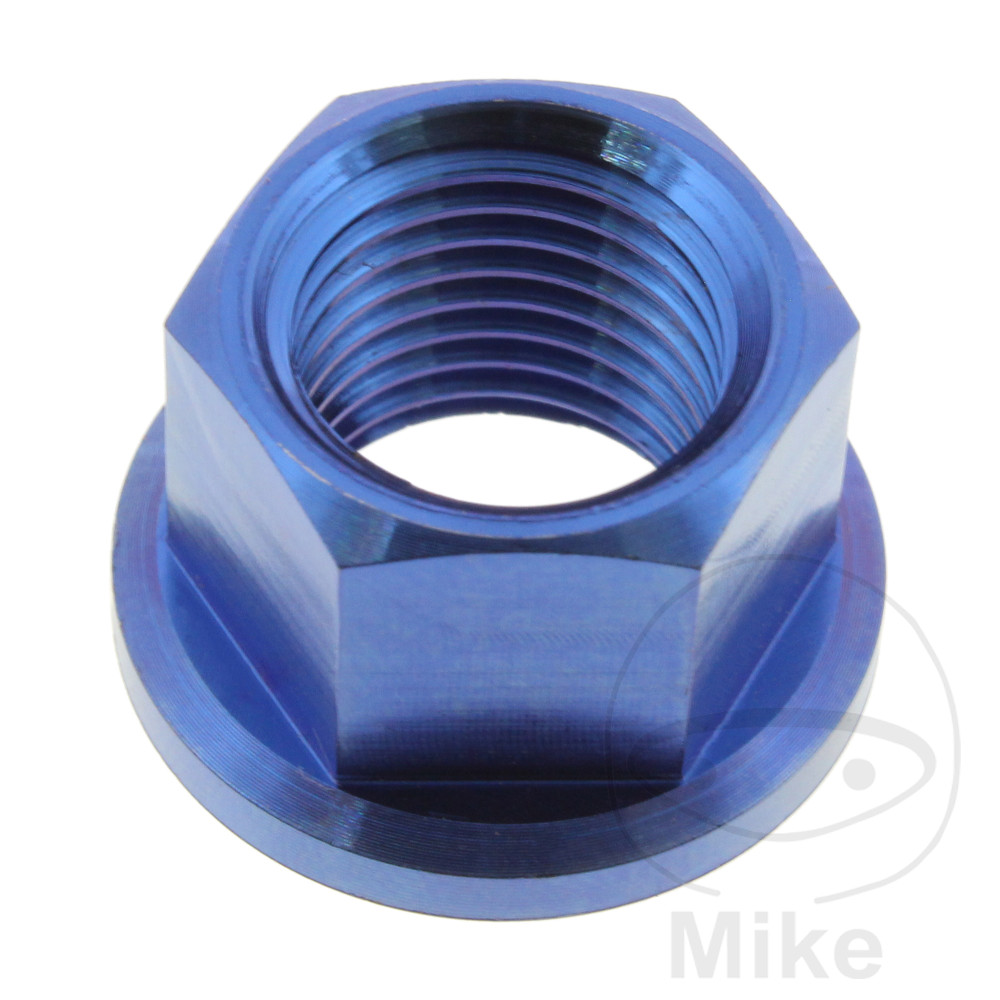 MØTRIK TIL BAGTANDHJUL M12X1.25MM TITAN BLUE