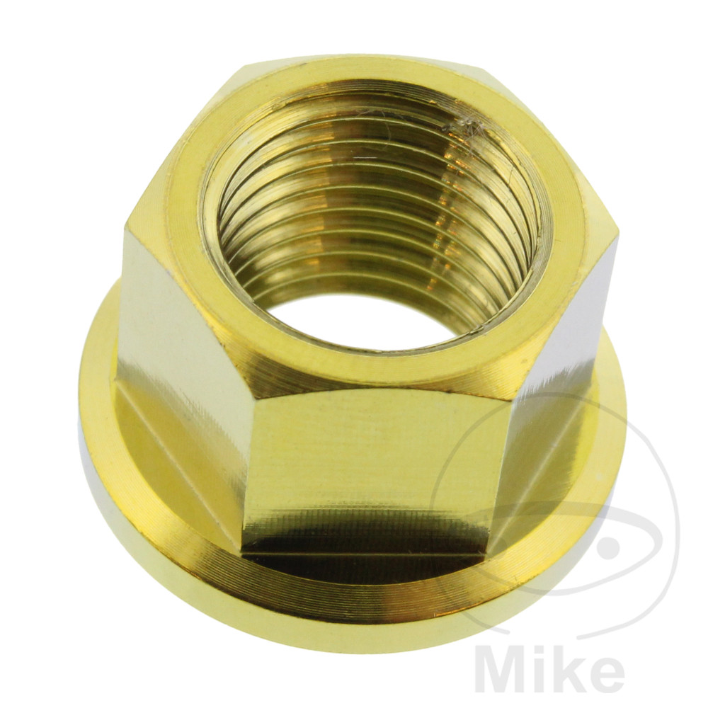 MØTRIK TIL BAGTANDHJUL M12X1.25MM TITAN GOLD