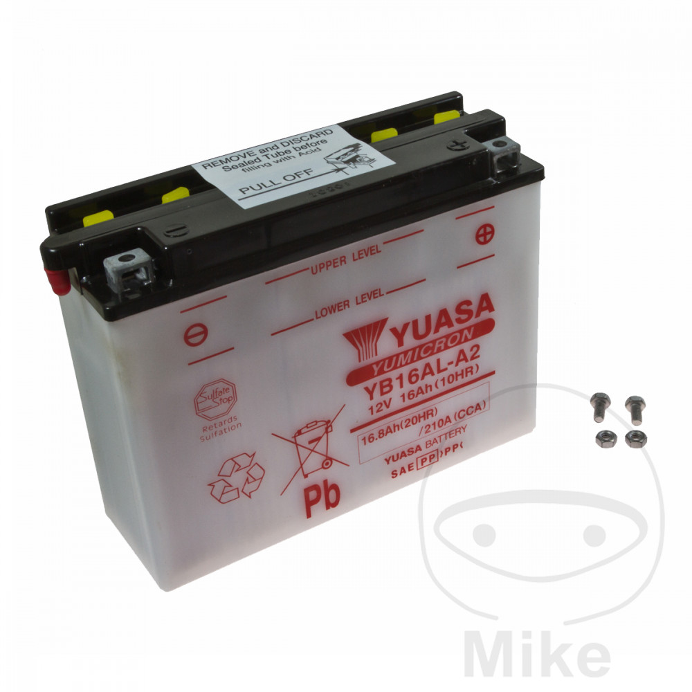 Mc batteri  yb16al-a2 yuasaEXCLUDING ACID