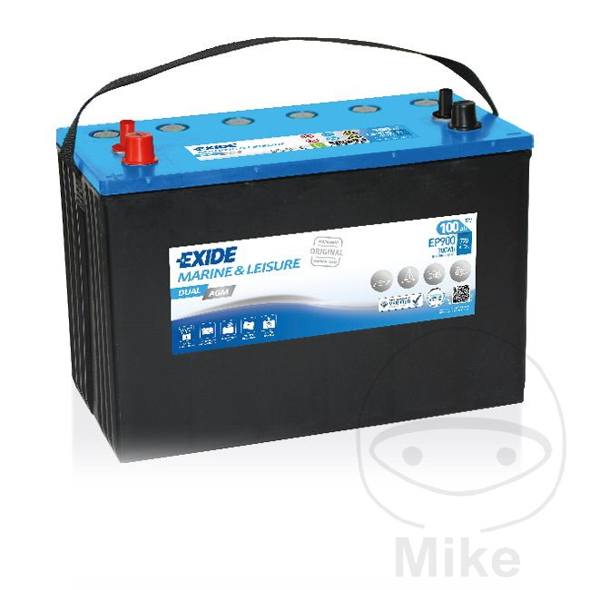 Batterie Multifit 12V 100AH EDual AGM  900WH
