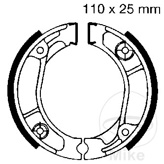 EBC BREMSEBAKKER MED FJEDRE  grov