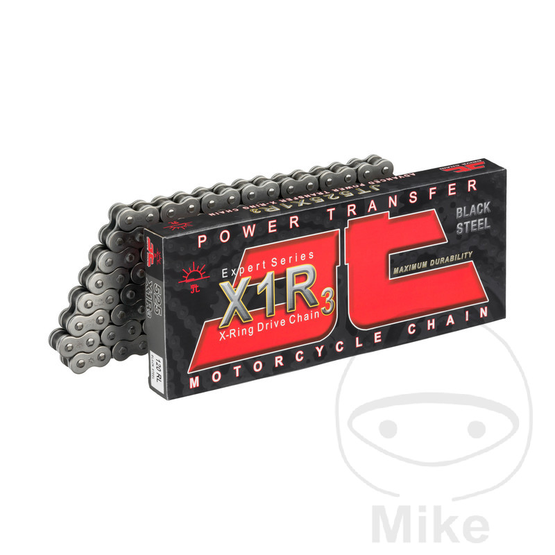 JT X-RING kæde 525X1R3/124åben kæde med NITTE-LED  