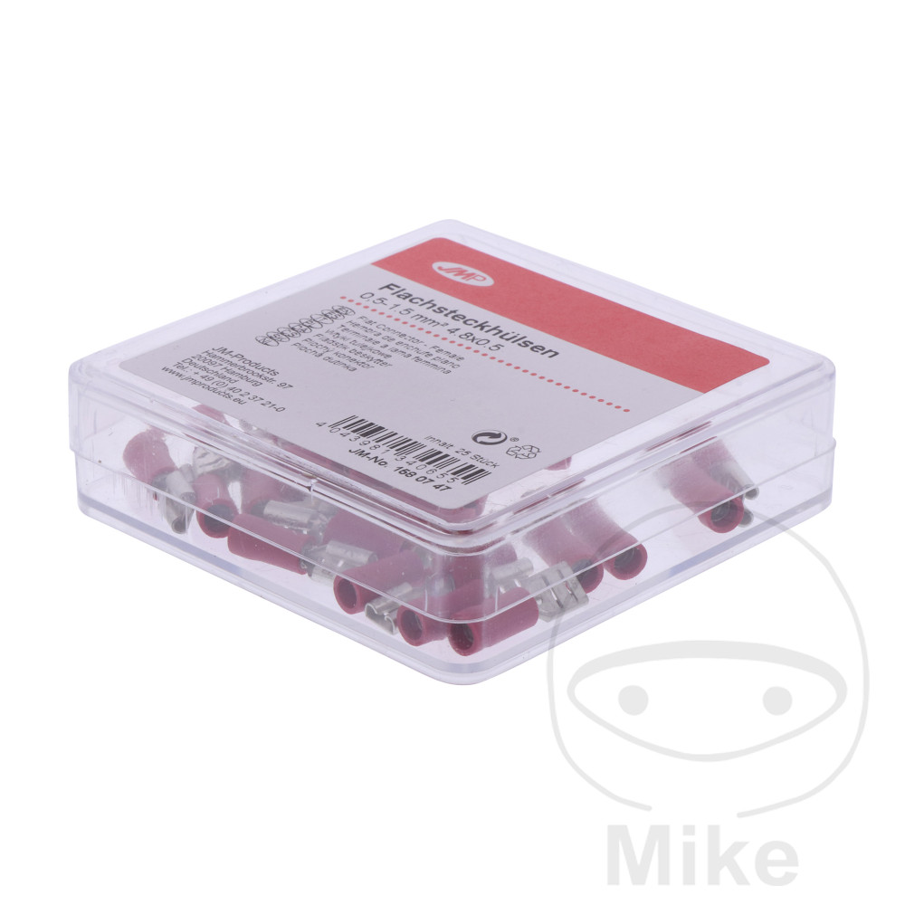 SPADE CONNECTOR FEMALE 0.5-1.5 4.8MMJMPPCK 25 PCS